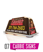 Cabbie Sign